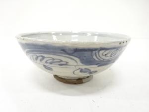 瀬戸焼　染付　花　平鉢